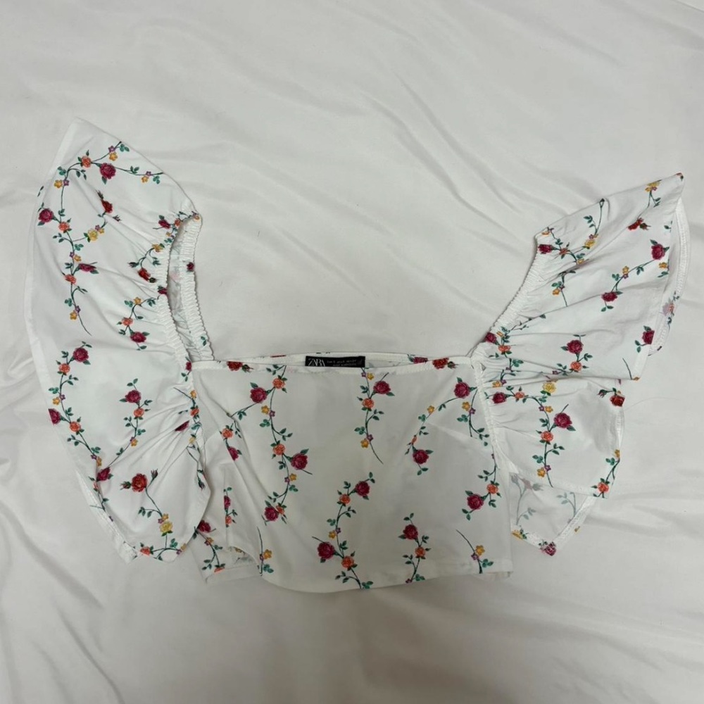 Zara Floral Crop Top